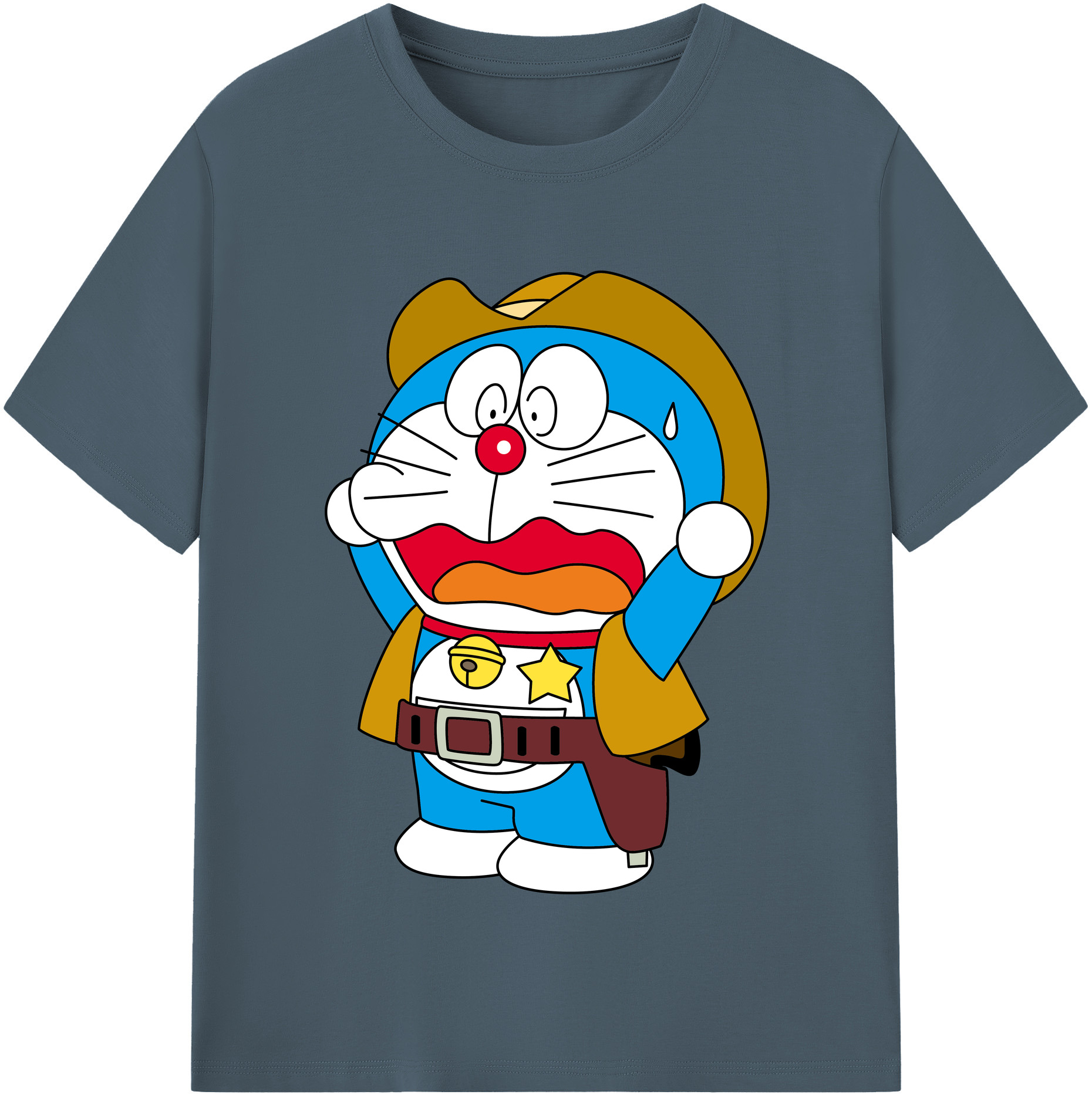 （画像用） ドラえもん Doraemon 綿100％半袖Tシャツ（フロントプリント）